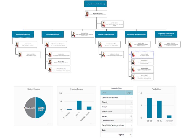 Organizasyon Şeması Planlama Ekranı